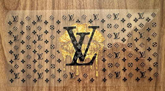 Gold Loo Boujee Lips Cup Wrap