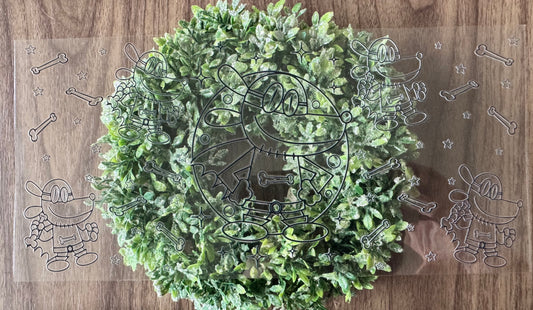 Dog Hero Outline Cup Wrap