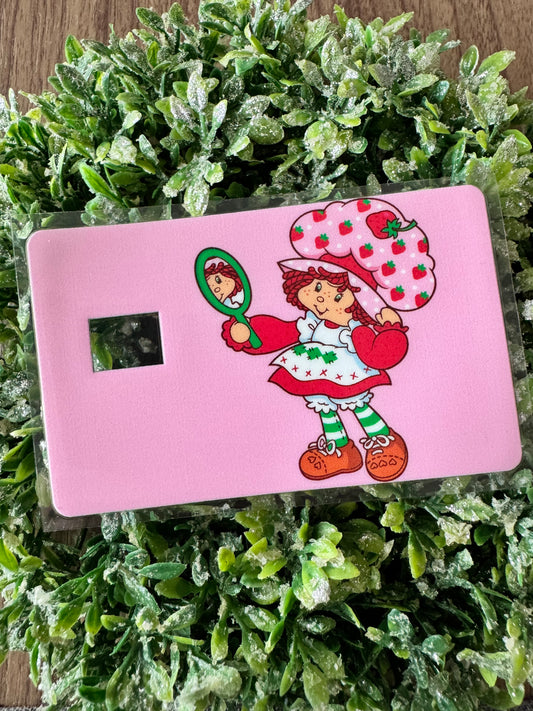 Vintage Strawberry Girl Card Wrap