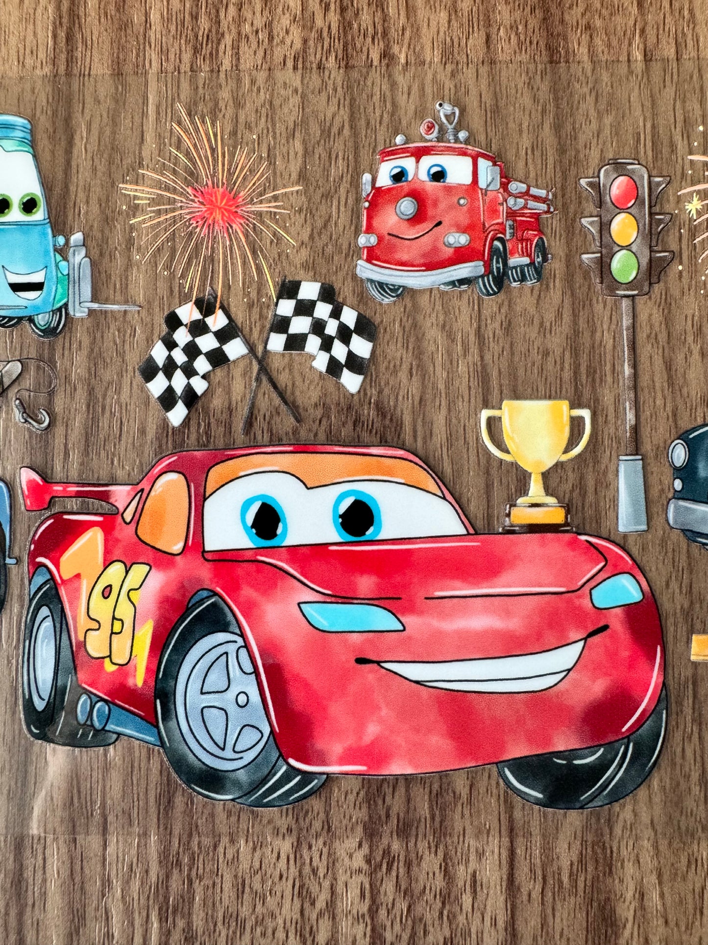 Vehicle Friends Cup Wrap