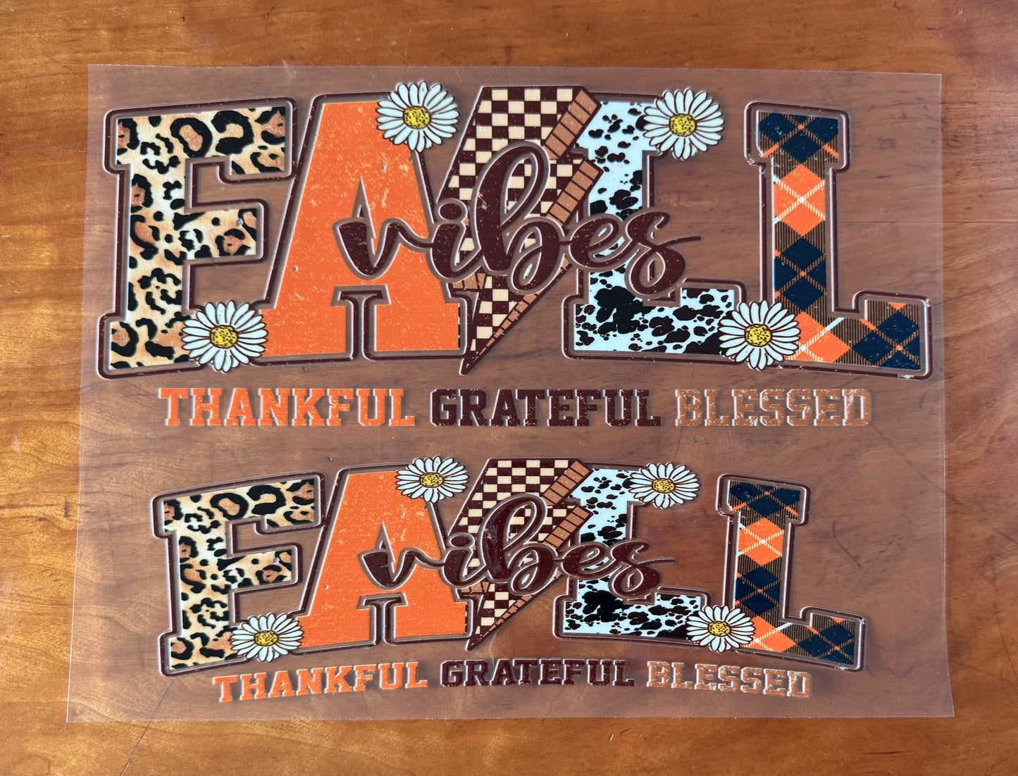 Fall Vibes Cup Wrap