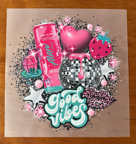 Pink Energy Drink Transfer