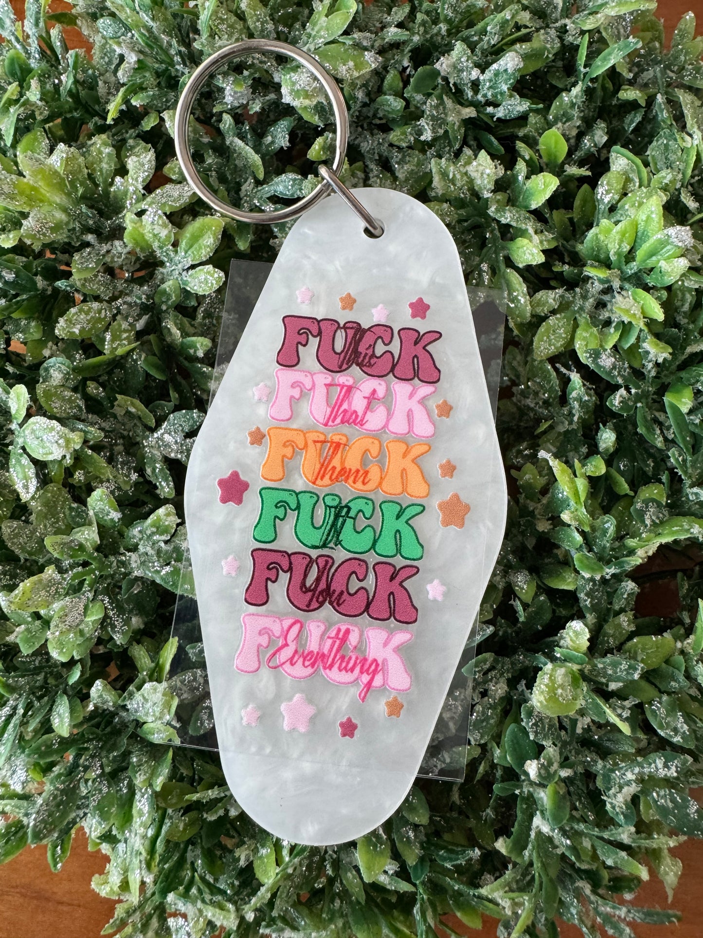 F This, That, Everything Keychain Decal