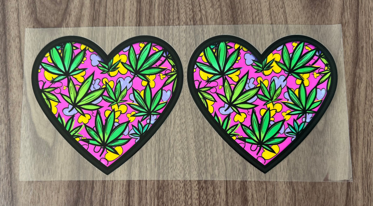 420 Hearts Decal Sheet