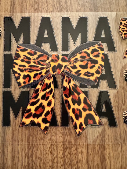 Leopard Mama Bow Cup Wrap
