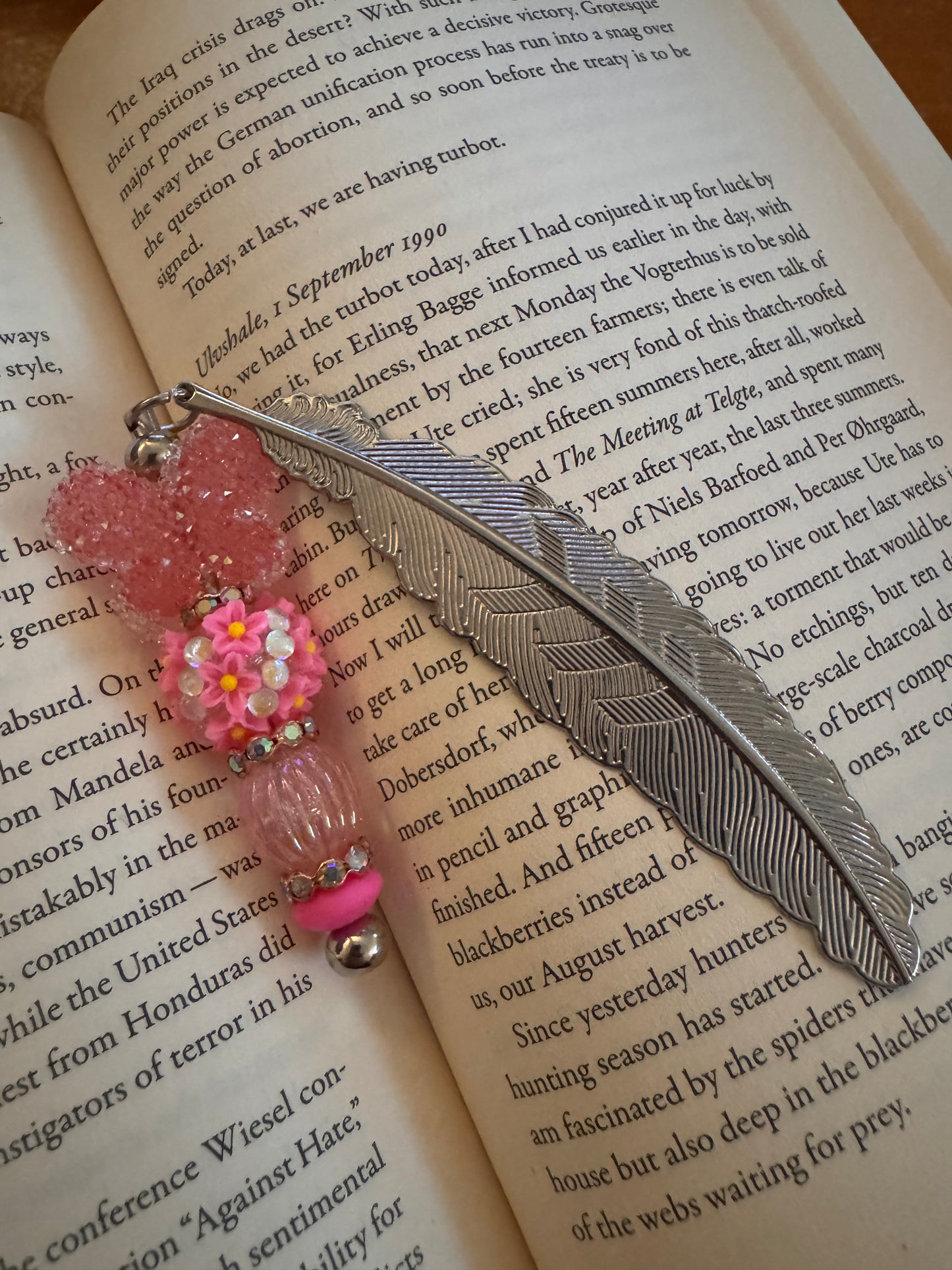 Pink Butterfly Bookmark