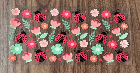 Flowery Ladybugs Cup Wrap