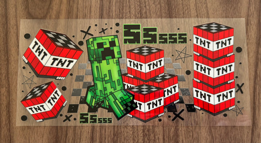 Exploding Mine Guy Cup Wrap