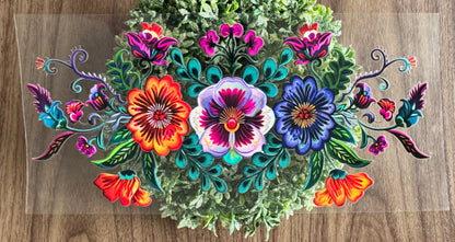 Bright Colorful Flowers Cup Wrap