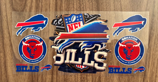 Buffalo Football Character Cup Wrap