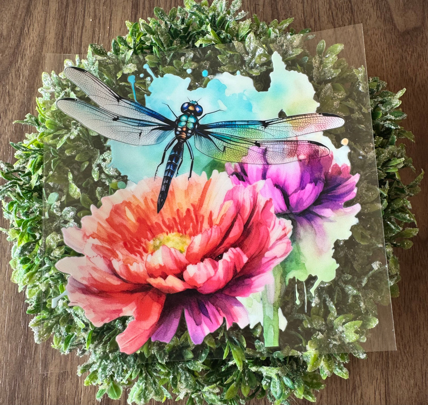 Flowery Dragonfly Decal