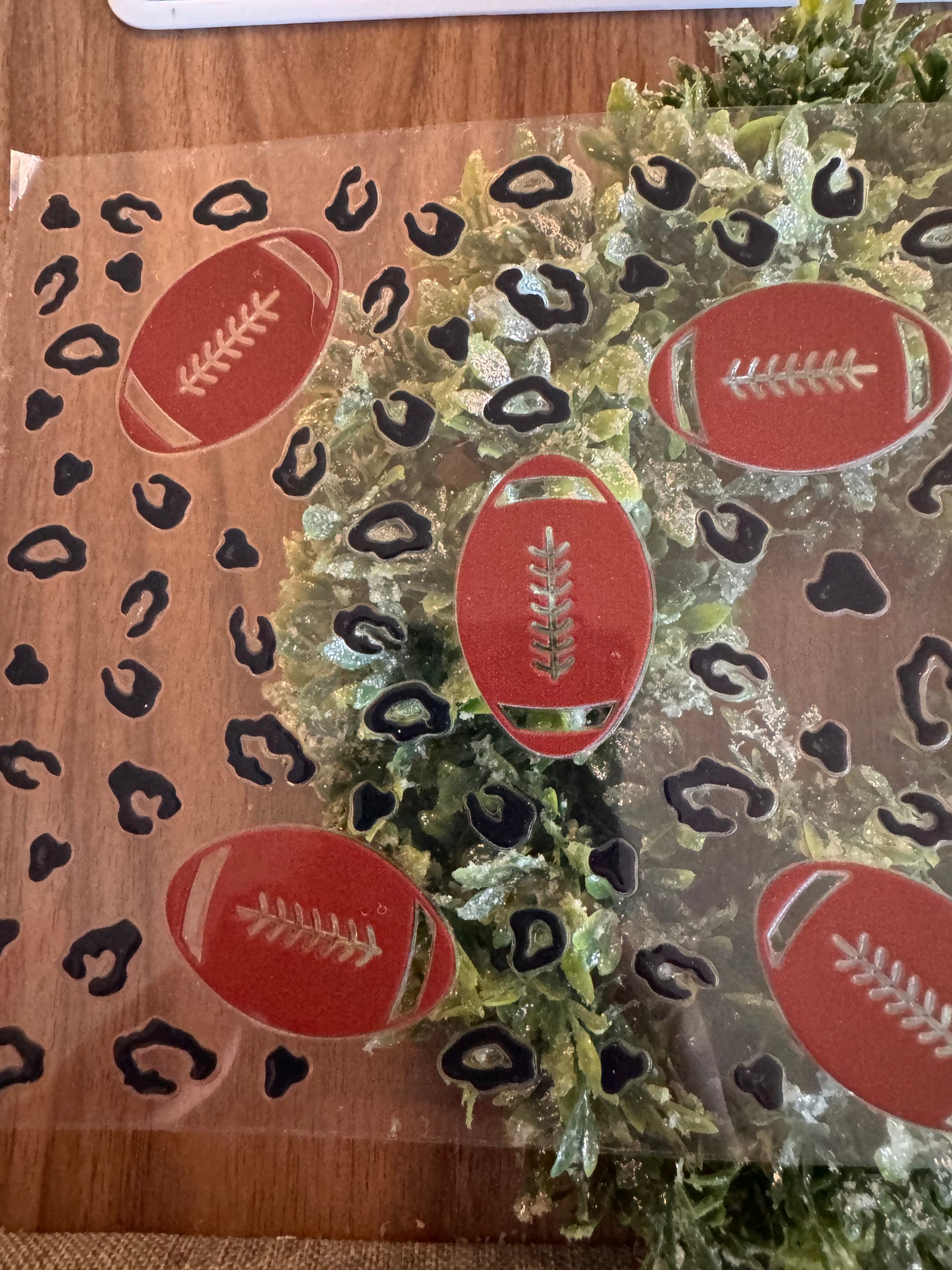 Football Cheetah Print Cup Wrap