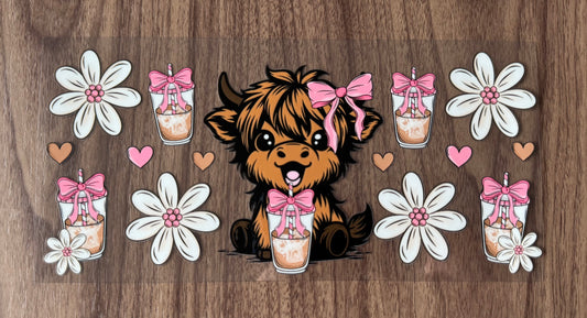 Iced Coffee Cow Cup Wrap