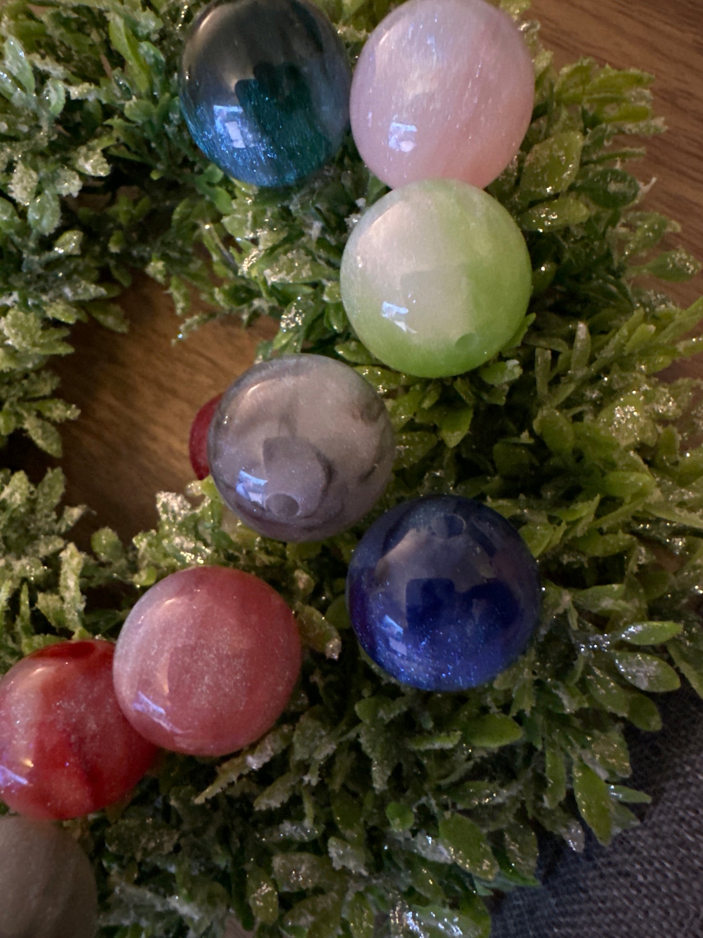 20mm Glitter Galaxy Beads (5pcs)