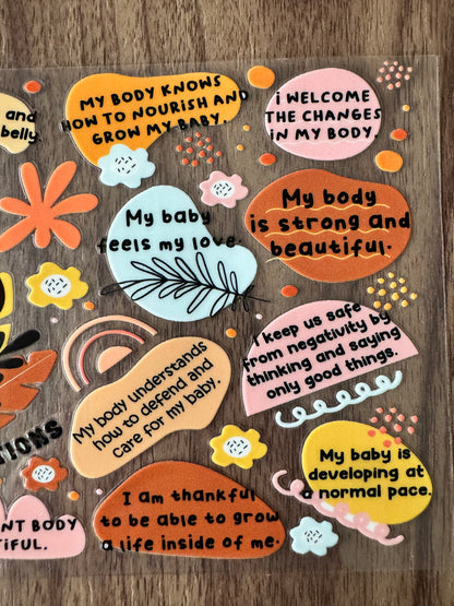 Pregnancy Affirmations Cup Wrap