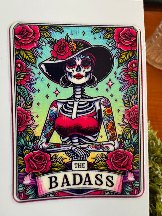 The Badass Tarot Card Decal