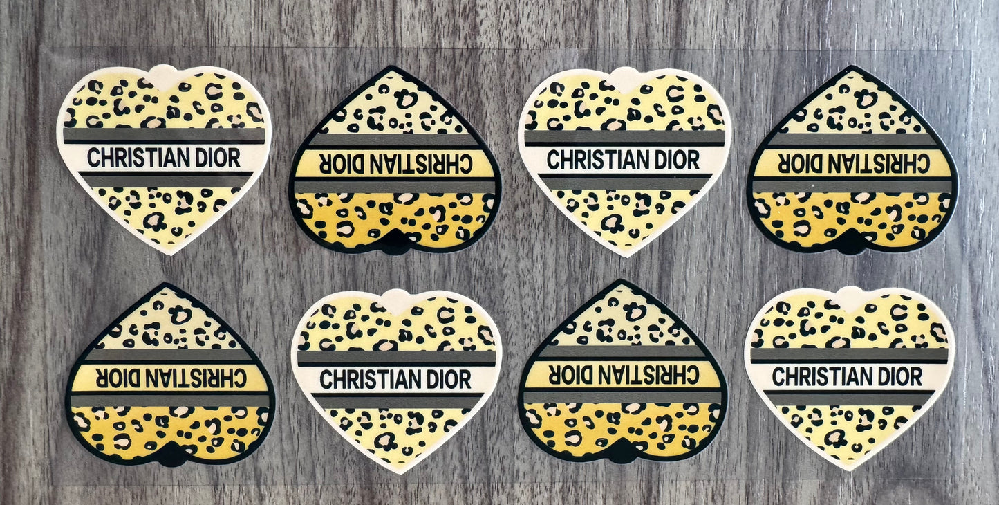 Leopard CD Boujee Hearts Cup Wrap