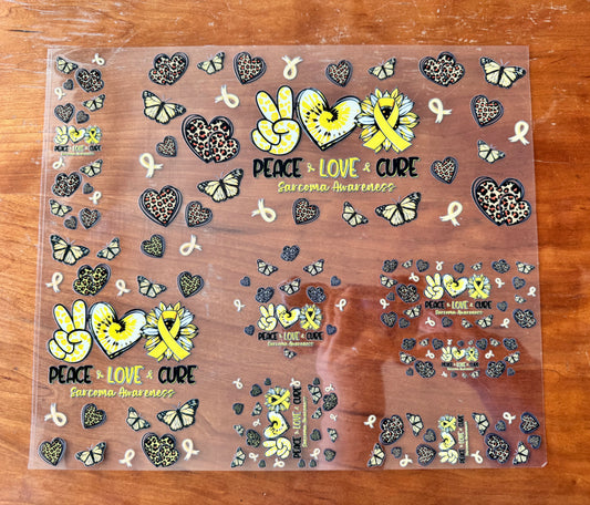 Yellow Awareness Wrap Set