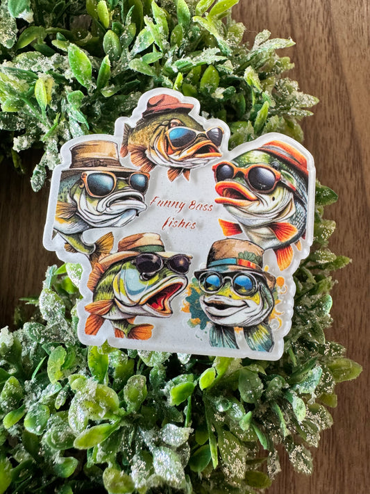 Funny Bass Fishes Acrylic