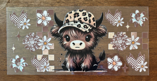 Cute Tan Cow Cup Wrap