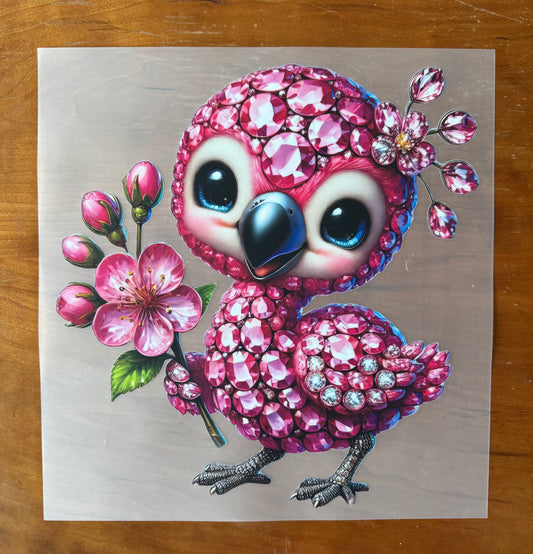 Bejeweled Flamingo Transfer