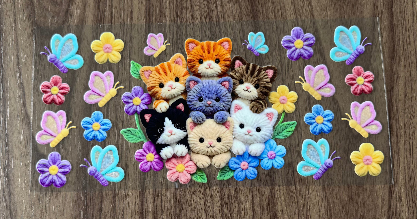 Flowery Kittens Cup Wrap