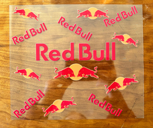 Red Energy Drink Cup Wrap