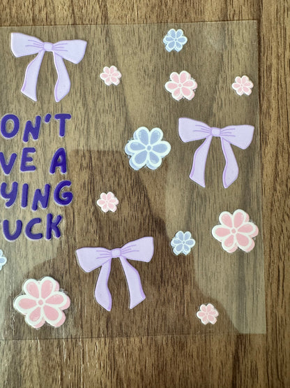 Dark Purple Swear Bear Cup Wrap