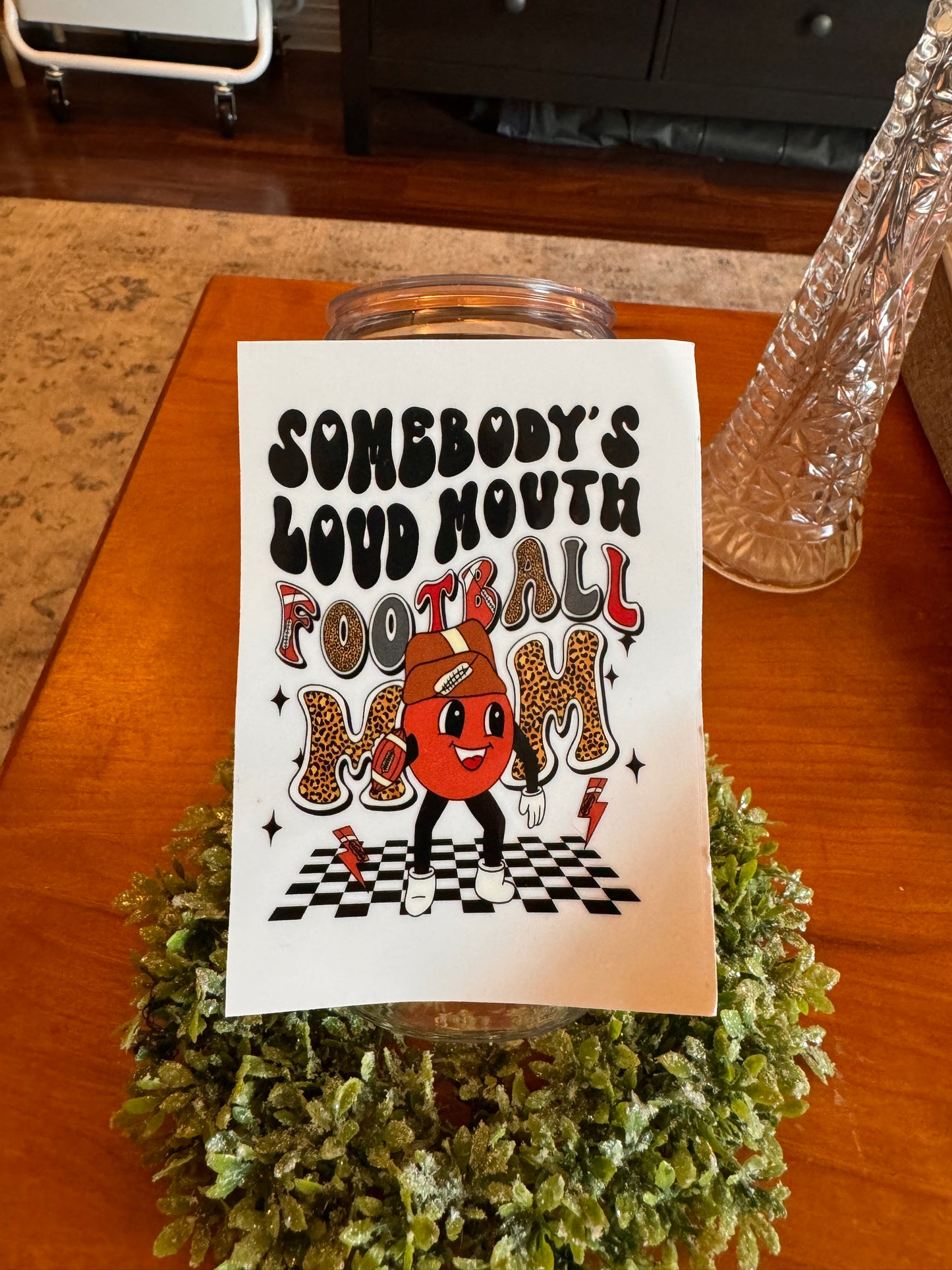 Somebody’s Loud Mouth Football Mom Decal