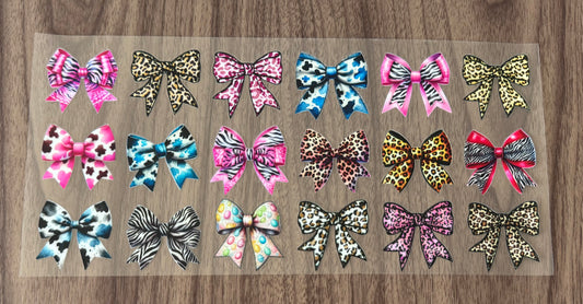 Small Animal Print Bows Cup Wrap