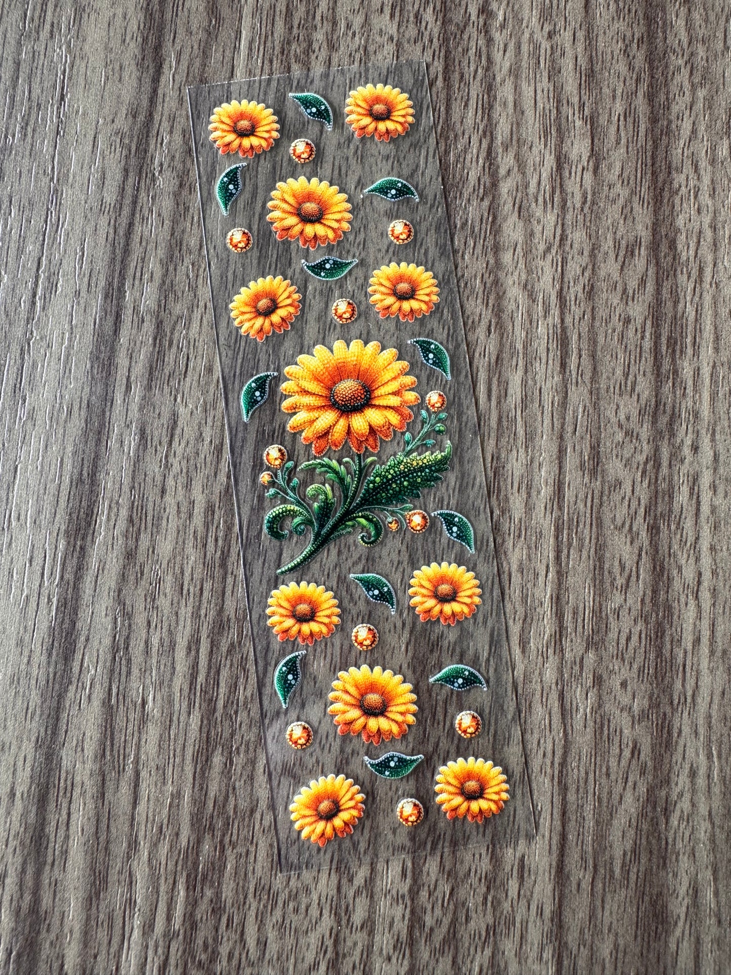 Jeweled Sunflower Pen Wrap