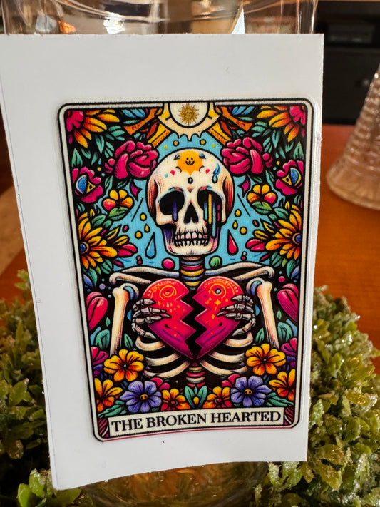 The Broken Hearted Tarot Card Decal