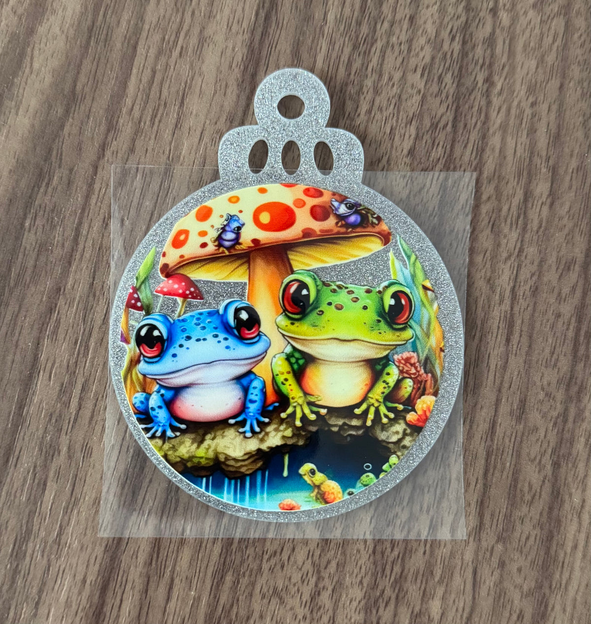 Colorful Frogs Circle Decal