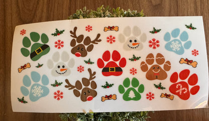 Christmas Paws Cup Wrap