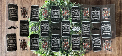 Black Whiskey Drink Cup Wrap