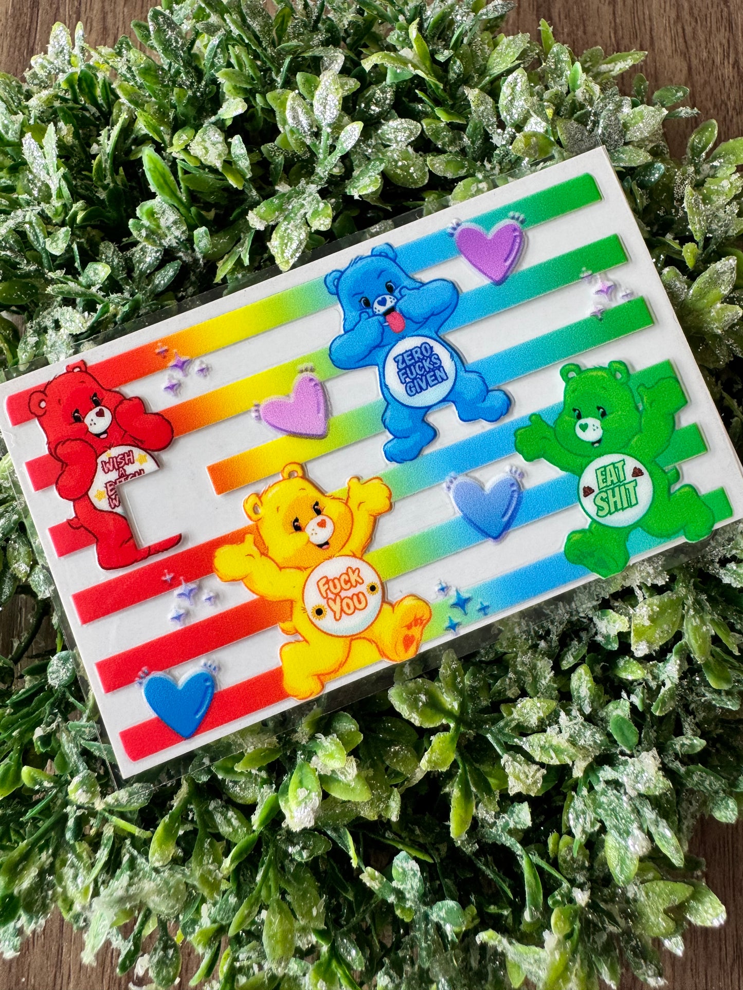 Stripped Swear Bears Card Wrap