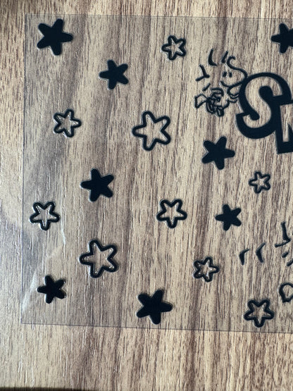 White Peanut Dog Cup Wrap