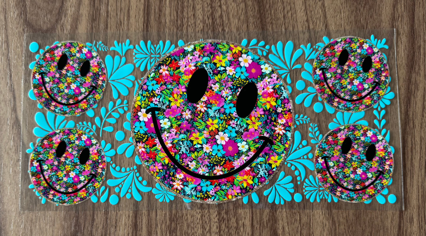 Flowery Smiley Cup Wrap