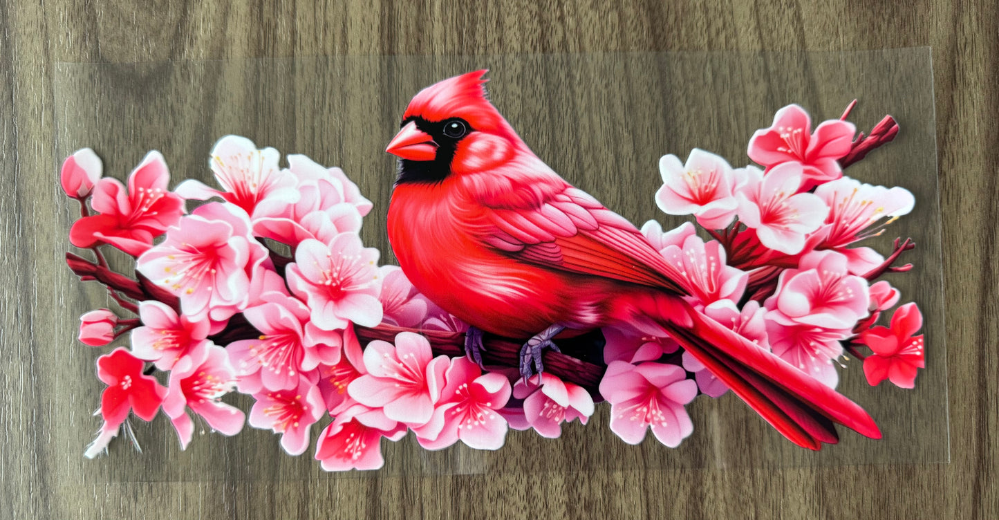 Flowery Cardinal Cup Wrap