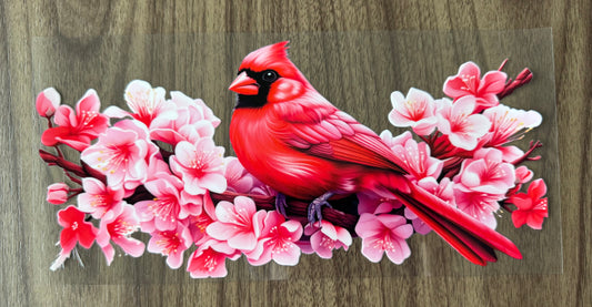 Flowery Cardinal Cup Wrap