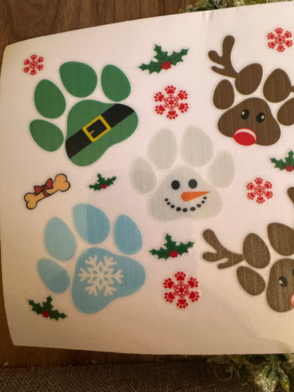 Christmas Paws Cup Wrap