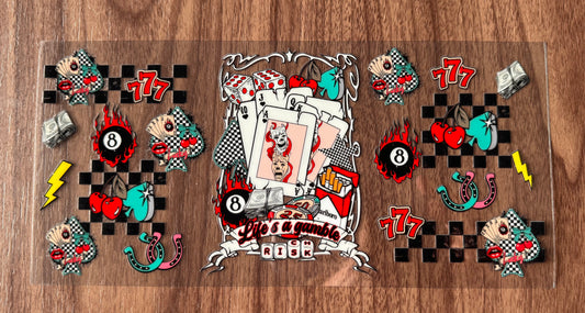 Checkered Western Cup Wrap