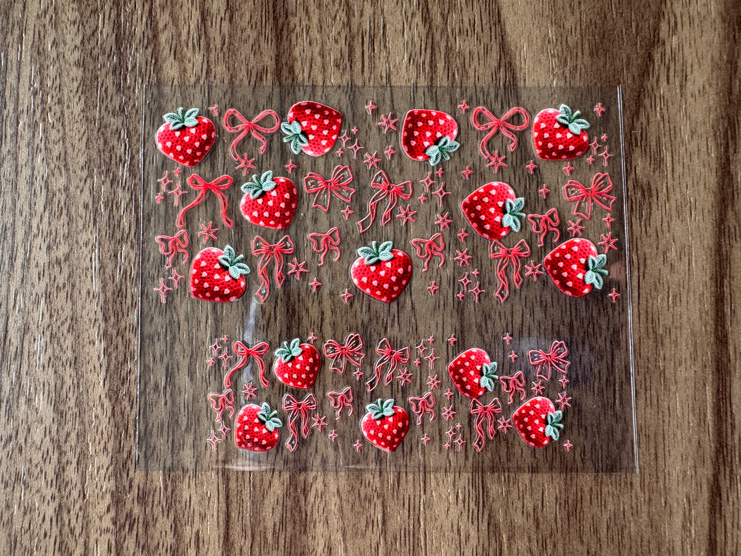 Woven Strawberries Mini Wrap