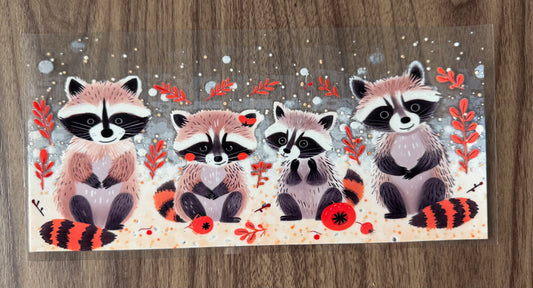 Fall Raccoons Cup Wrap