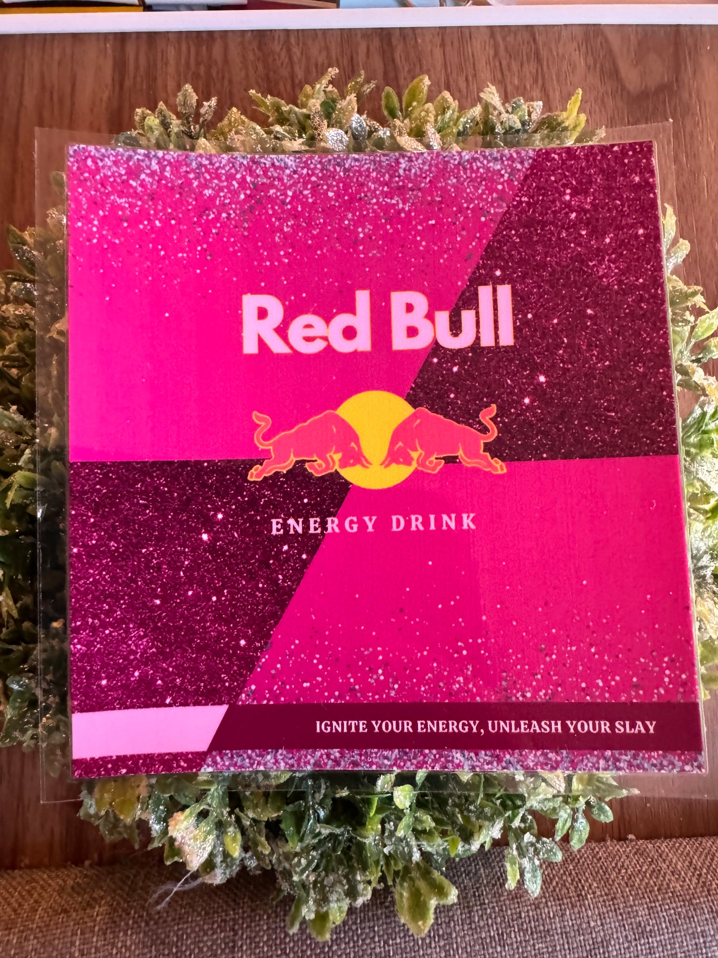 Hot Pink Red Bull Decal