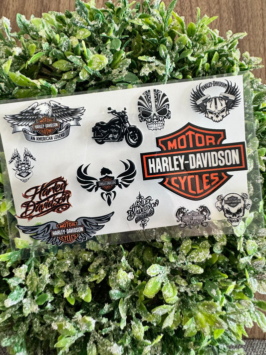 Orange Motorcycle Card Wrap