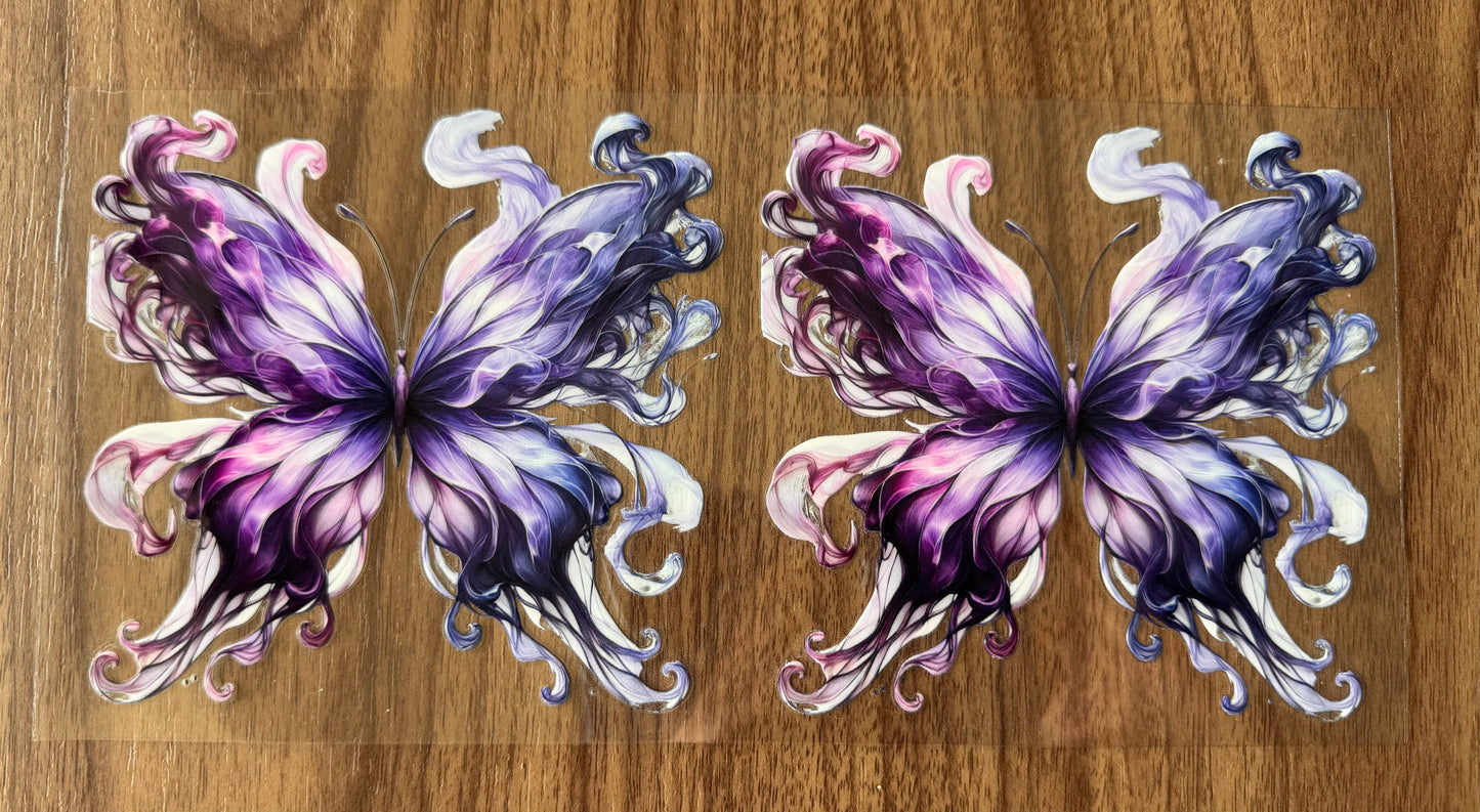 Purple Butterflies Decal Sheet