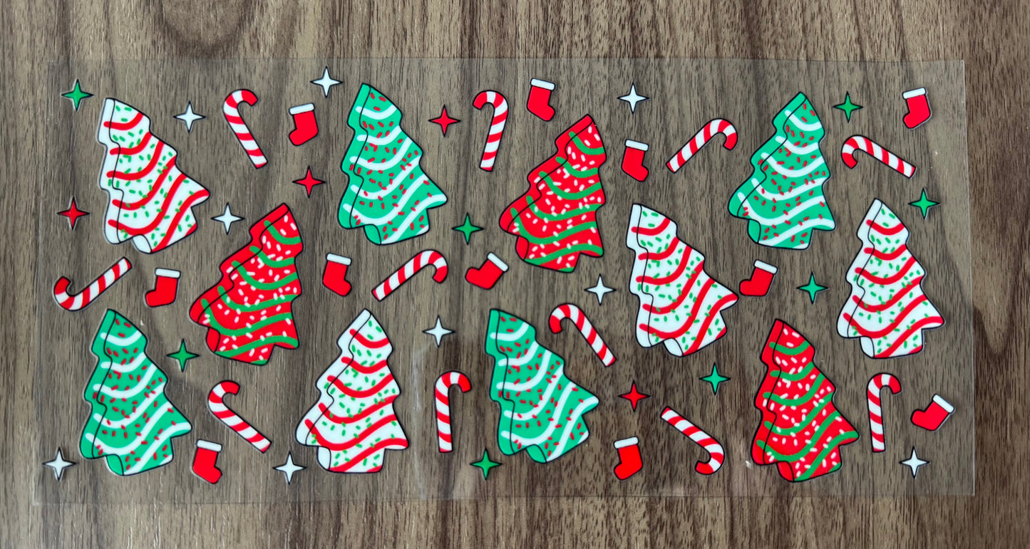 Christmas Tree Cakes Cup Wrap