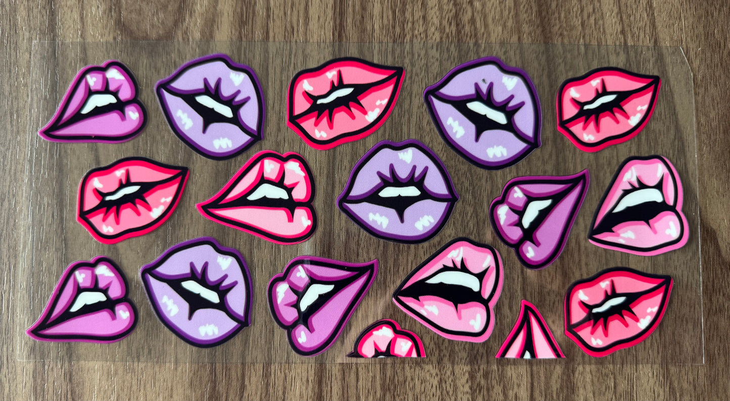 Colorful Lips Cup Wrap