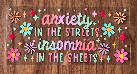 Anxiety Streets Insomnia Sheets Cup Wrap